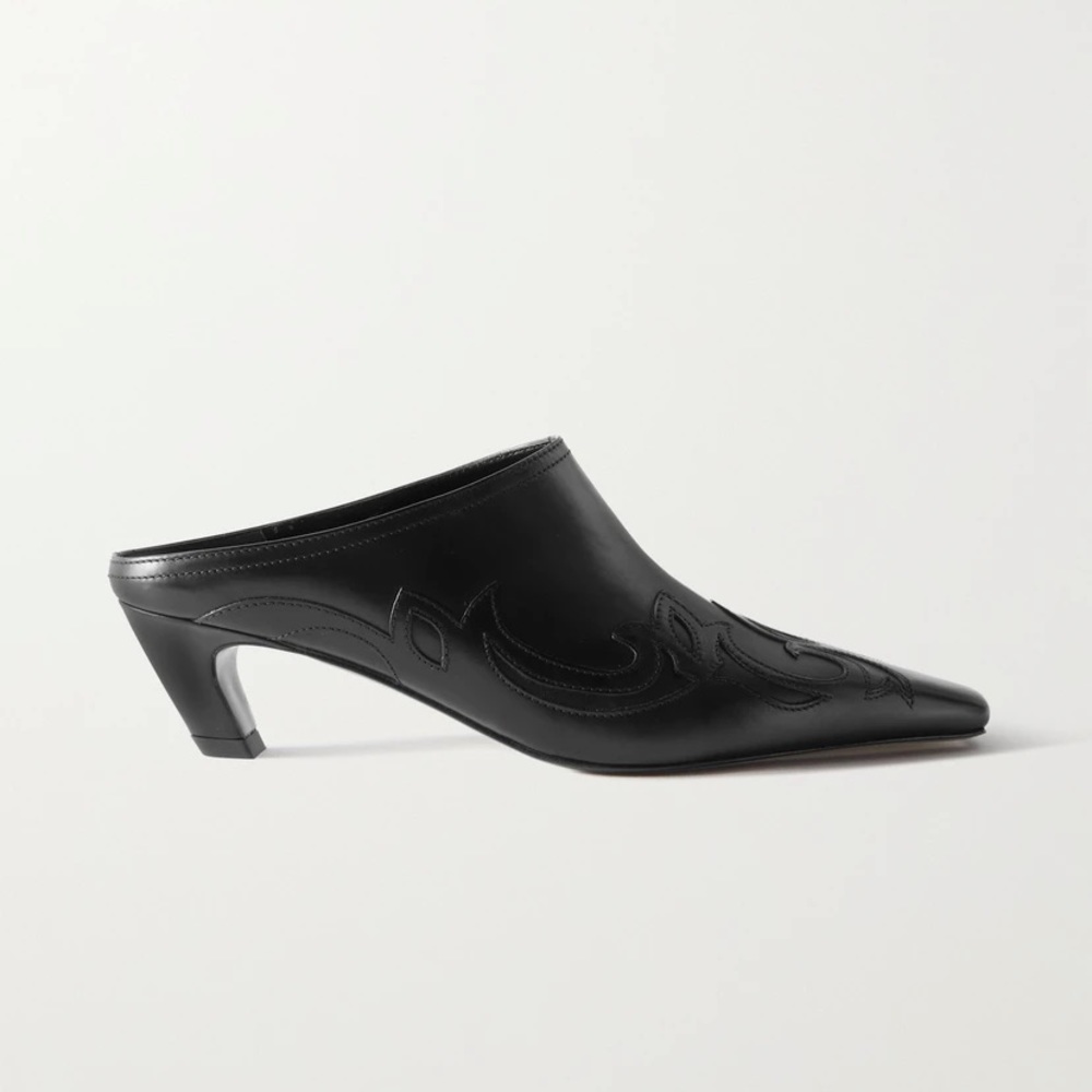 Khaite Madison leather mule
